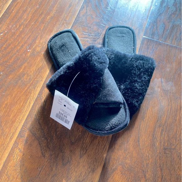 Fuzzy Slip-on Slippers - Picture 2 of 3